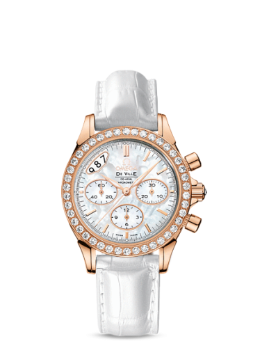 Omega De Ville Co-Axial 35 Chronograph Red Gold Diamond / MOP